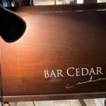 【BAR CEDAR】看板。広島でシガーとウィスキーを楽しむならこのお店